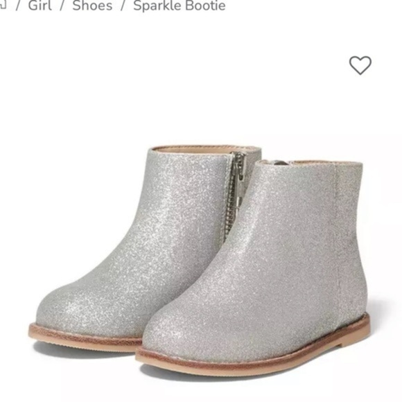 Janie and Jack girls silver boots size 8 - Picture 1 of 7